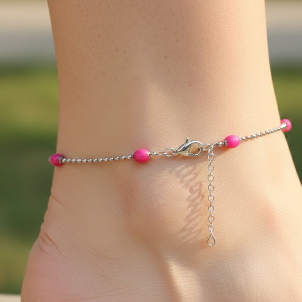 "Elegant Handmade Anklet – Delicate Jewelry for Women, MAR091355